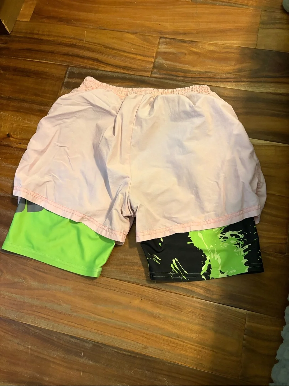Chubbies Pink Lined Athletic Running Shorts Men’s Large Neon Compression (0375) - Picture 3 of 5